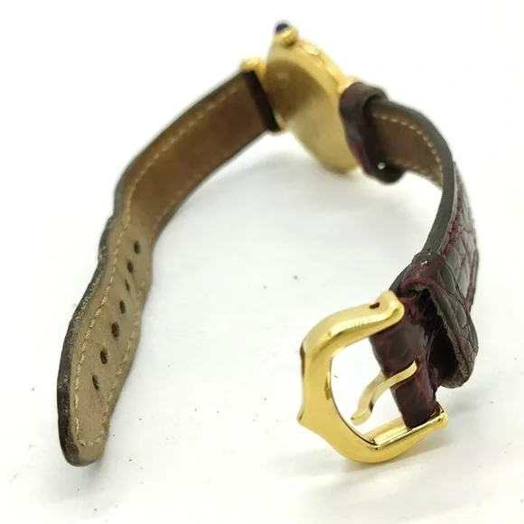 Cartier Must Vermeil 1902 Sv 925 23mm Quartz Watch - Picture 6 of 9